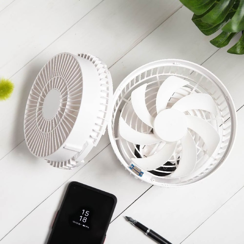 艾美特 Airmate  UD808 純白簡約可折疊USB雙扇葉循環 (不含鋰電池) 縮圖 3