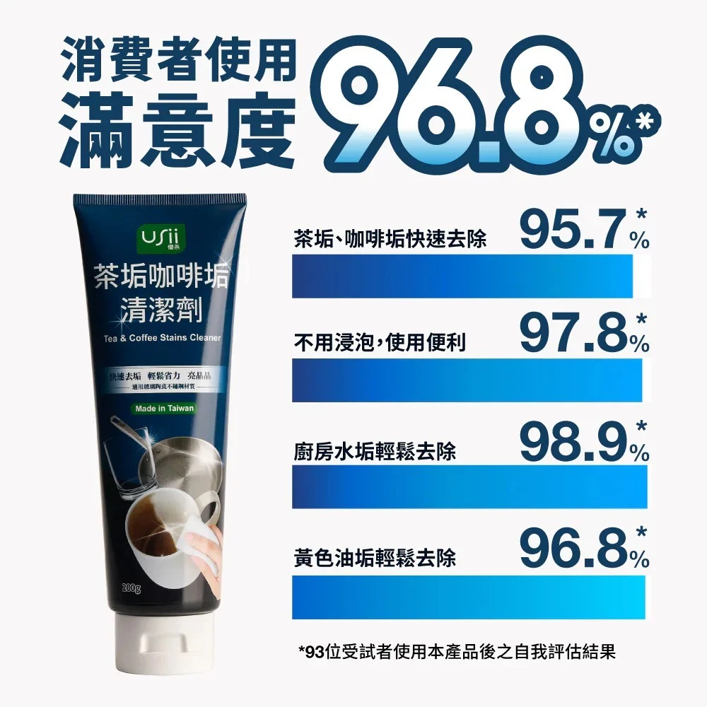 USii  優系 茶垢 咖啡垢 清潔劑 200g 縮圖 8