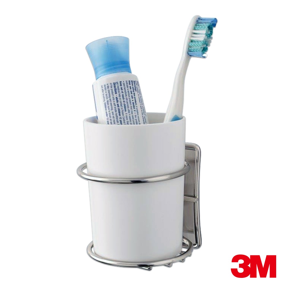 3M 無痕金屬防水收納 漱口杯架 美國設計款 縮圖 2
